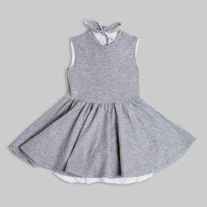 Abito bimba smanicato con gonna a ruota scamiciato – Hebe