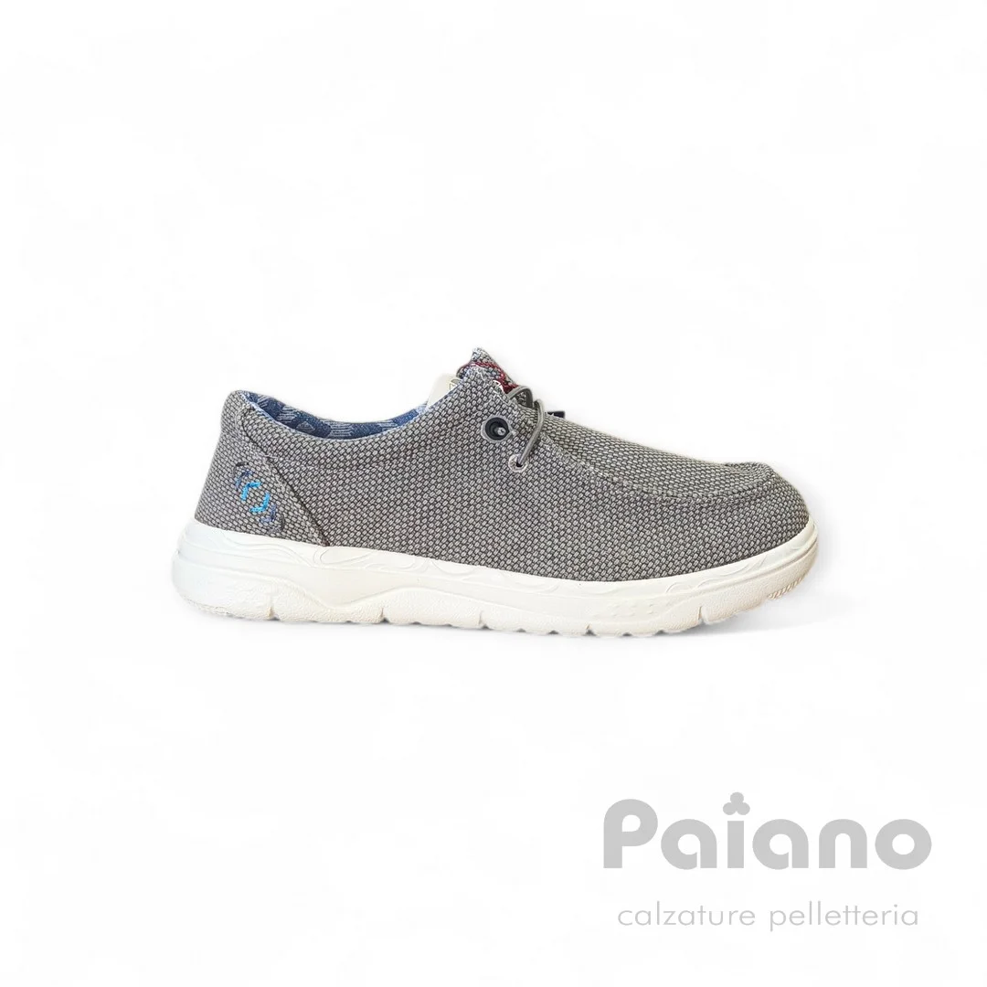 Americanino 618×00 tessuto grigio cemento modello dude allacciato - immagine 2