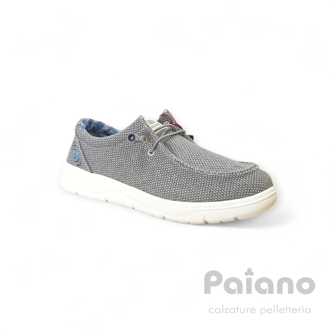 Americanino 618×00 tessuto grigio cemento modello dude allacciato - immagine 5