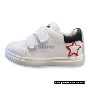 Sneakers Asso 13232 bianco pelle strappi