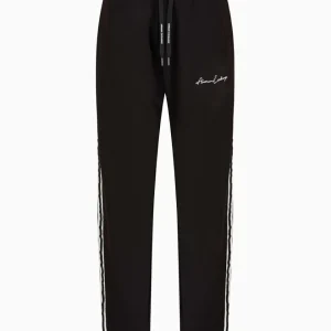 Pantalone In Felpa Banda Lat. Uomo