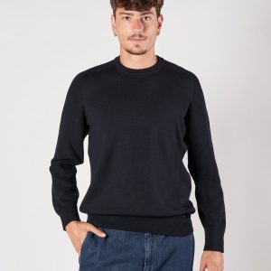 Maglia A|STORE girocollo Rain Wool blu