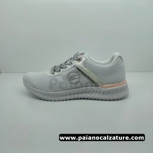 Sneakers Coveri 115390 in tessuto bianco plantare memory da donna
