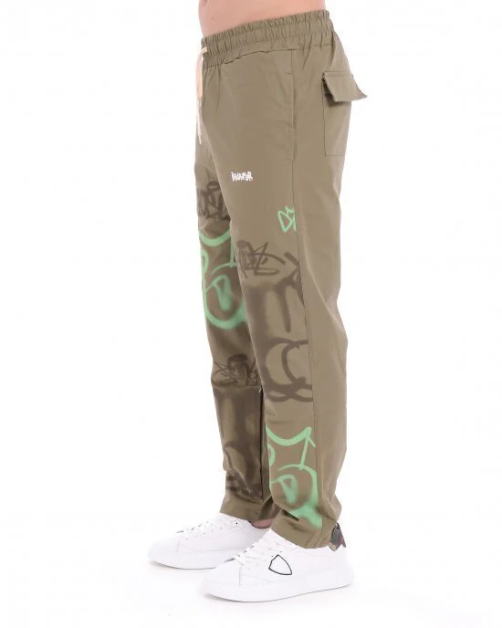 Pantalone Gabardine Stampa Murales Uomo - immagine 4