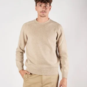 Maglia A|STORE in lana girocollo beige