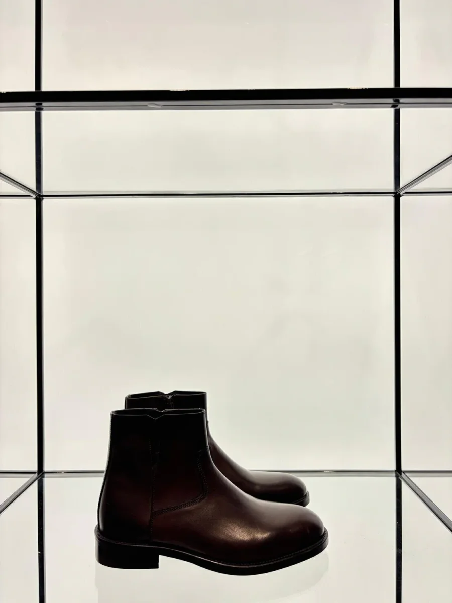 Stivaletto Vitello Con Zip Uomo - immagine 6