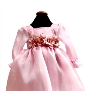 Abito Fabiana in organza manica lunga