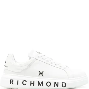 Sneakers Leather Logo Su Para Donna