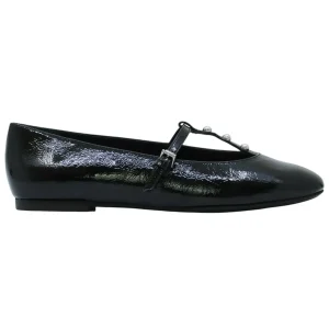 Fabio Rusconi 3039 ballerina donna in pelle naplak nera