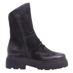 MJUS Ortone L44208 stivaletto donna in pelle nukuk nera