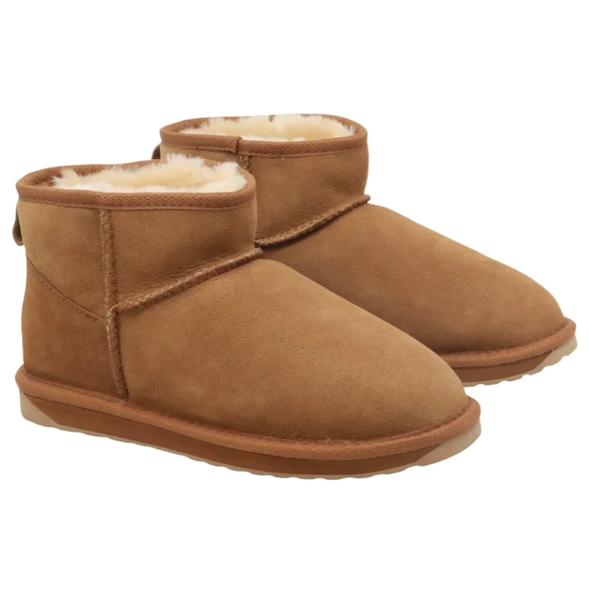 EMU Australia Stinger Micro stivaletti donna in montone marrone castagna - immagine 3