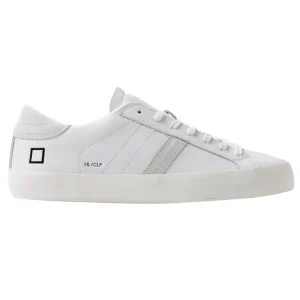 D.A.T.E. Hill Low Calf HL-CA-WH sneaker uomo in pelle bianca