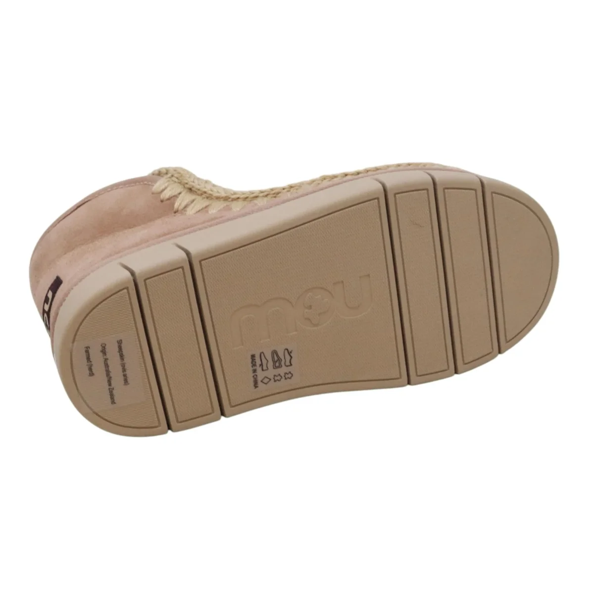 Mou Eskimo Bounce sneaker stivaletto donna in montone camel - immagine 6