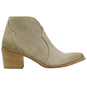 Stivaltto texano donna Curiositè 2722 in camoscio taupe