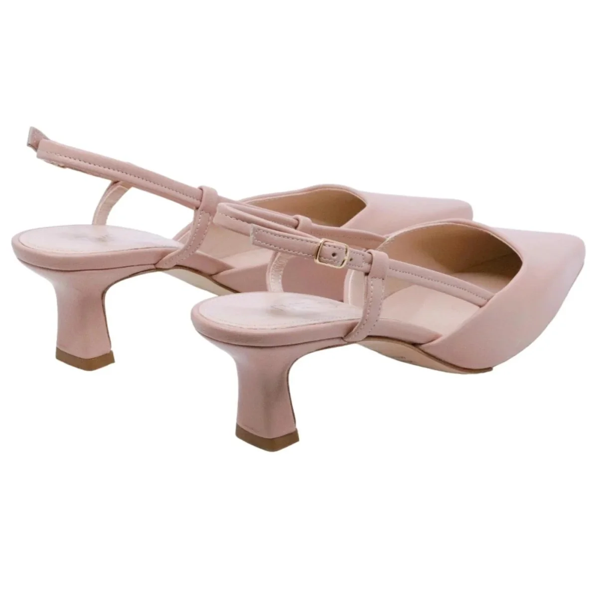 Slingback donna The Seller EN809 in pelle nappata color nude - immagine 5