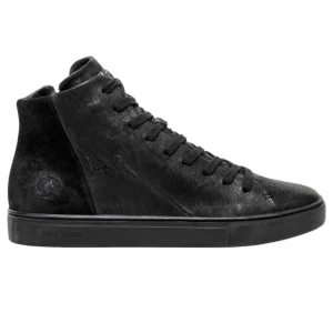 Crime London 11670 High Top Essential sneaker uomo in pelle nera