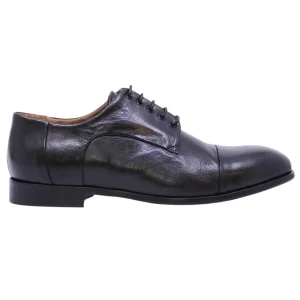 Crispiniano 124 scarpa derby uomo pelle nera