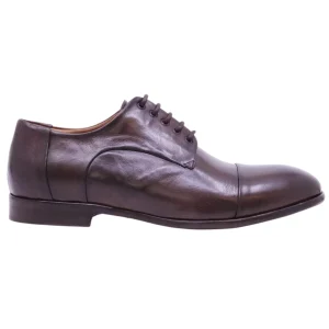 Crispiniano 124 scarpa derby uomo pelle marrone