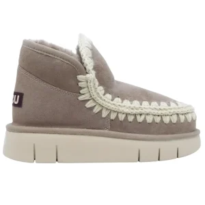 Mou Eskimo Bounce sneaker stivaletto donna in montone elephant grey