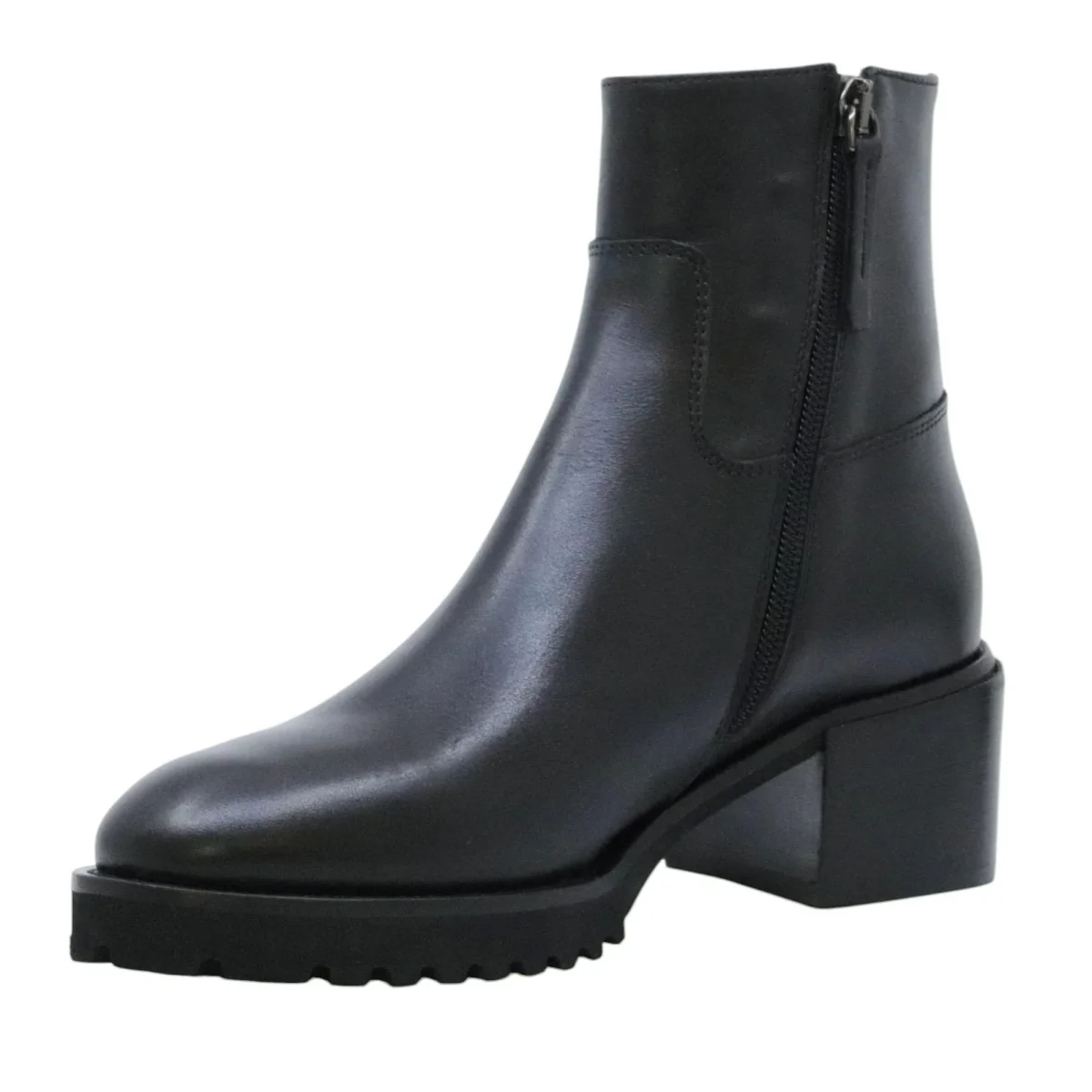 Triver Flight 676 02 stivaletto donna in pelle nera - immagine 4