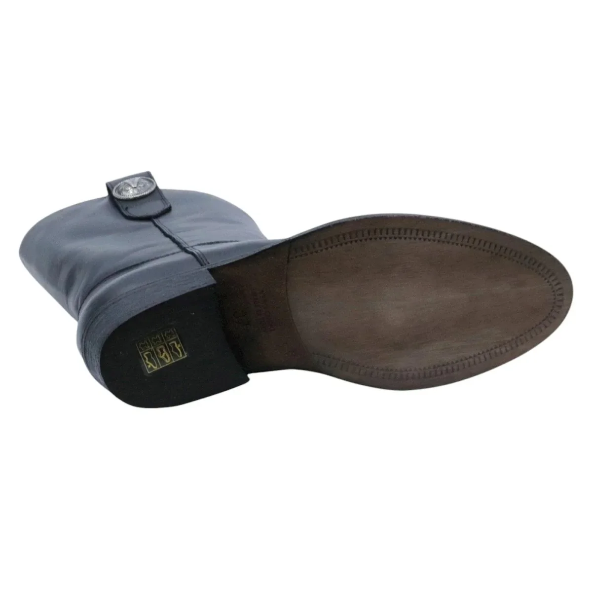 Stivaletto texano Via Roma 15 4378 in pelle nera dallo stile vintage - immagine 6