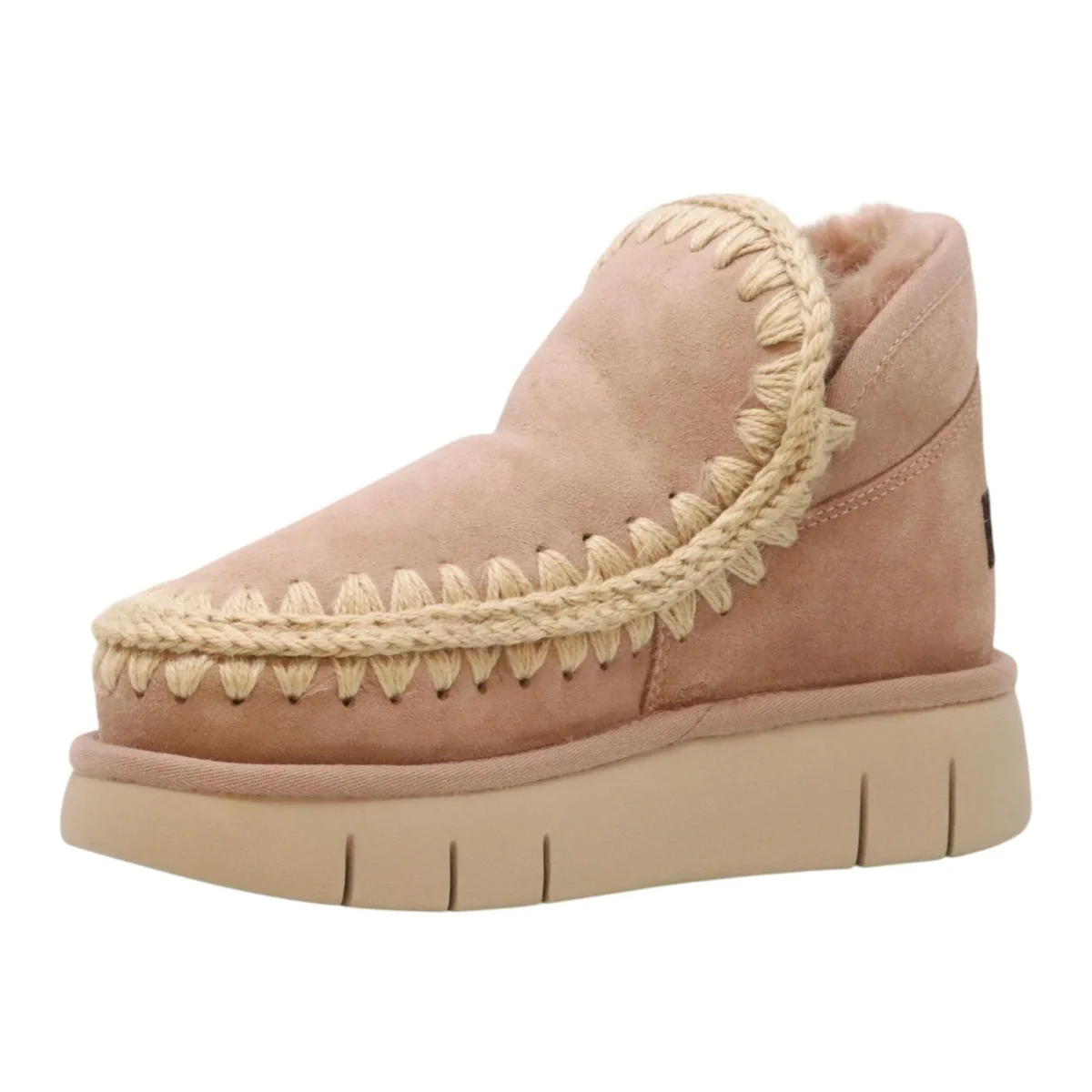 Mou Eskimo Bounce sneaker stivaletto donna in montone camel - immagine 4