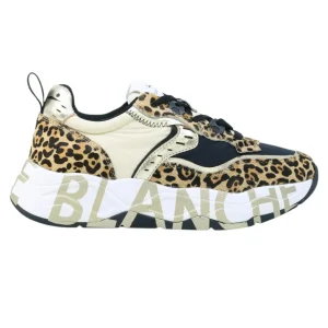 Voile Blanche Club 105 Sneaker donna in cavallino leopard