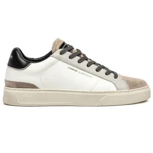 Crime London 11703 Blade sneaker uomo in pelle bianca