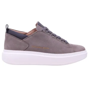 Alexander Smith Wembley 2253 sneaker uomo nabuk grigio asfalto
