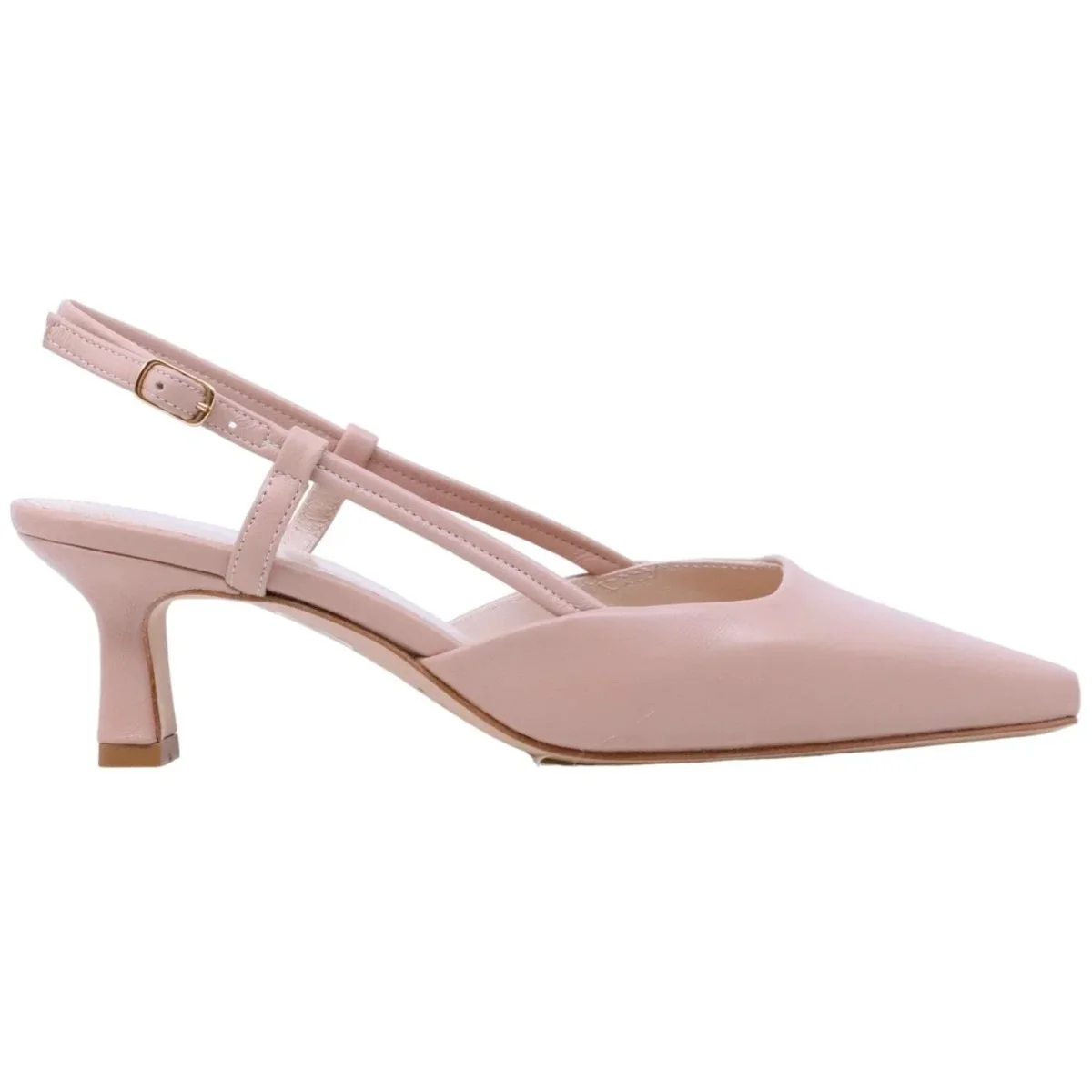 Slingback donna The Seller EN809 in pelle nappata color nude - immagine 2