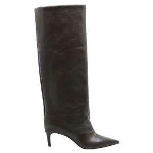 Carrano 853005 stivale donna pelle nero con ghetta