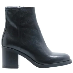 Stivaletto con tacco donna Curiositè 2648 in pelle nera