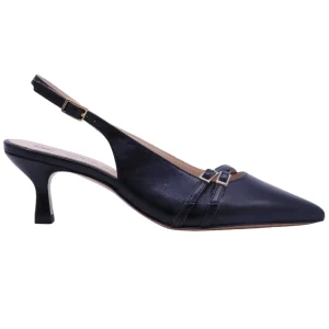 Slingback Fabio Rusconi 2565 donna in pelle nera