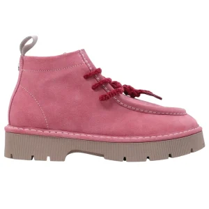 Polacchino donna Panchic P99 in realizzata in pelle scamosciata rosa