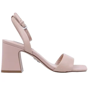 Steve Madden Cynic sandalo con tacco 8 cm in pelle color nude