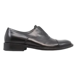 Scarpa Oxford da uomo di Seboy's 3089 in pelle nera spazzolata
