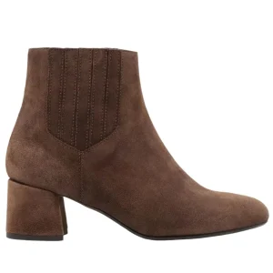 Stivaletto donna Anna F 9939 in camoscio marrone