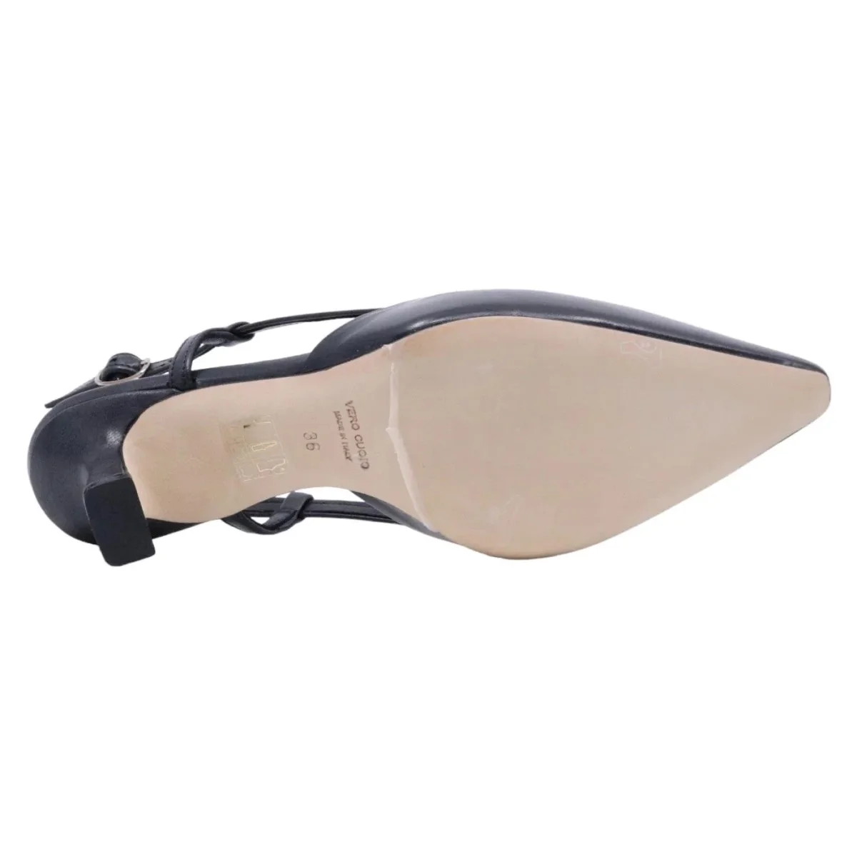 Slingback donna The Seller EN809 in pelle nappata color nero - immagine 6