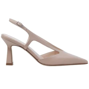 Slingback donna Anna F 1872 in pelle nappa beige