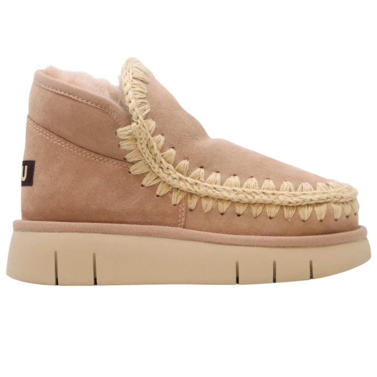 Mou Eskimo Bounce sneaker stivaletto donna in montone camel - immagine 2