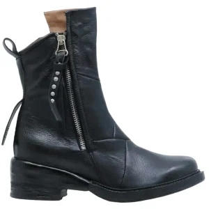Stivaletto donna AS98 A23210 in pelle nera