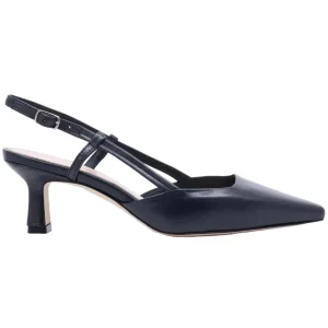Slingback donna The Seller EN809 in pelle nappata color nero