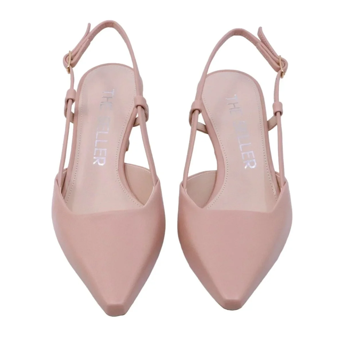 Slingback donna The Seller EN809 in pelle nappata color nude - immagine 6