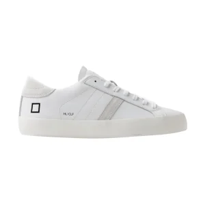 D.A.T.E. Hill Low Calf HL-CA-WH sneaker donna in pelle bianca