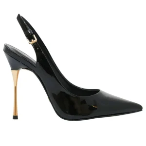 Carrano 151285 slingback donna pelle vernice nera