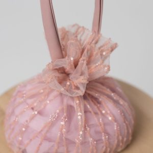 Borse in seta con rombi rosa