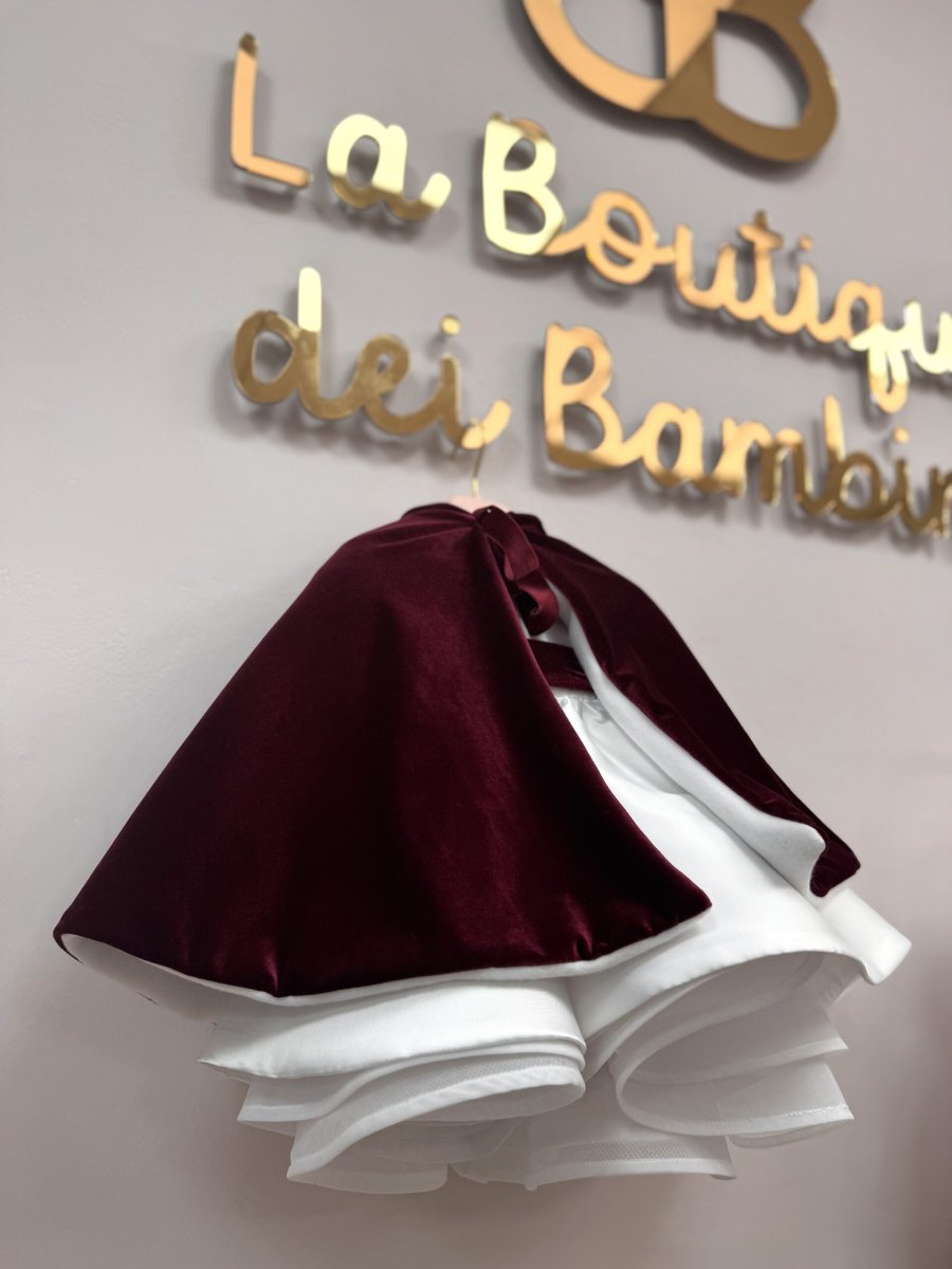 Mantella in velvet bordeaux - immagine 2