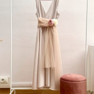 Abito in seta avorio