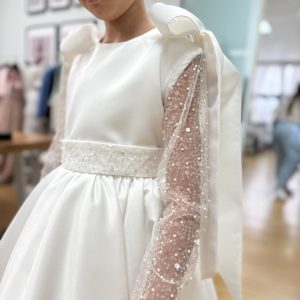 Abito da comunione con perline