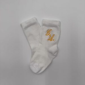 Calzini personalizzati incisione gialla